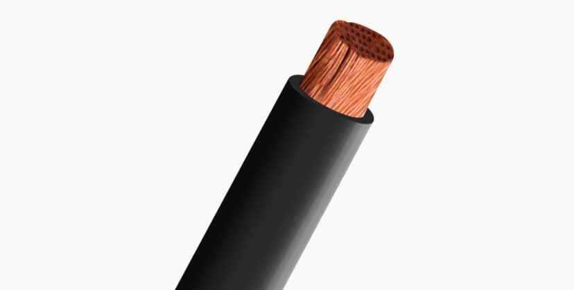 Cable Eléctrico GPT 300V 8 AWG Negro